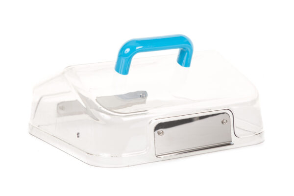 HINGED LID ASSYMOULDED LID NEW STYLE CLEAR PLASTIC