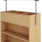 BOOK BROWSER UNIT, MOBILE, COMBINATION,SHELF,BOX AND HANGER ROAD.