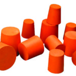 STOPPER RUBBER, BOTTOM 21MM, ORANGE COLOR. Pk/10 PCS