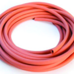 TUBING RUBBER, 9MM X 2MM. PK OF 10 MTR.