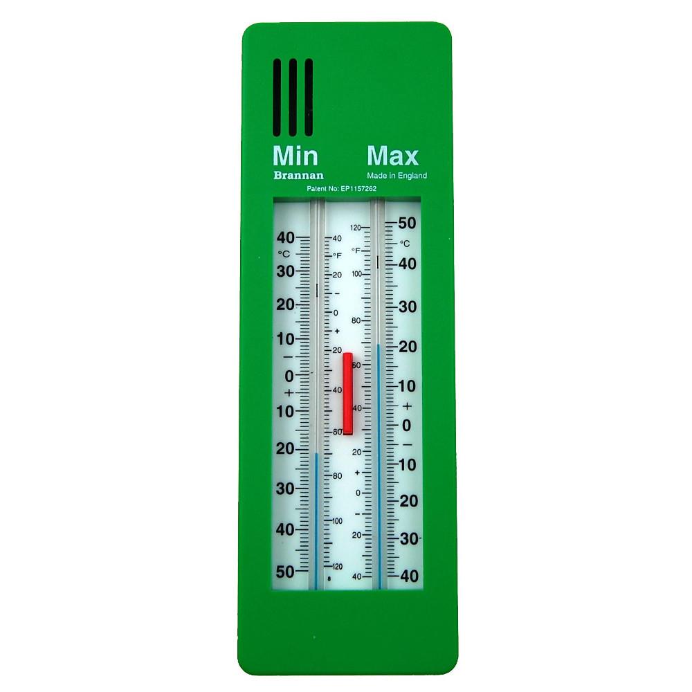 MAX-MIN THERMOMETER GREY MAGNET RE-SET - Eduscience