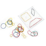 GEOBOARD TRANSPARENT SQUARE 15 CM