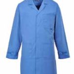 LAB COAT BLUE POLYCOTTON MENS SMALL